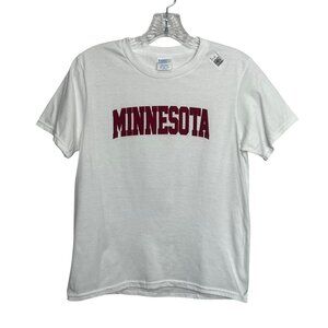 Minnesota Golden Gophers Tshirt Youth Boys Medium White New